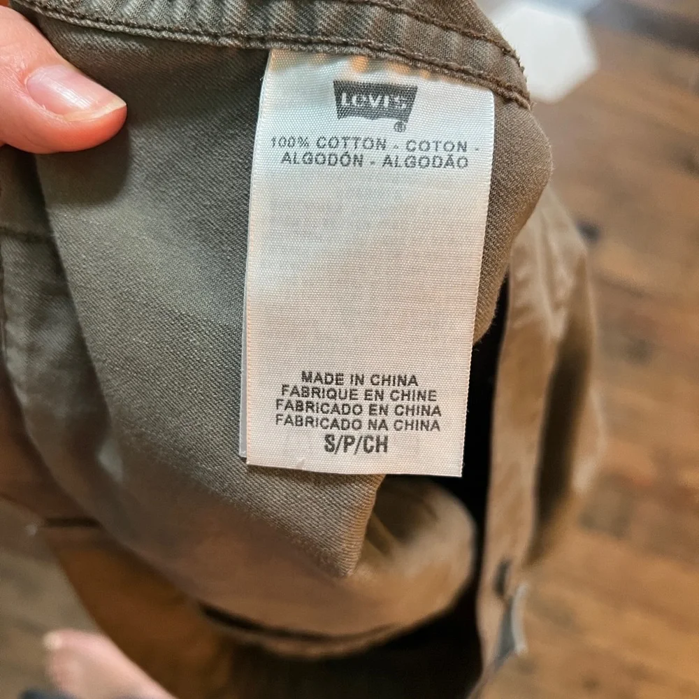 Levi's Utility Jacket Khaki Tan Cotton Twill Size Small Workwear Style - Picture 6 of 6